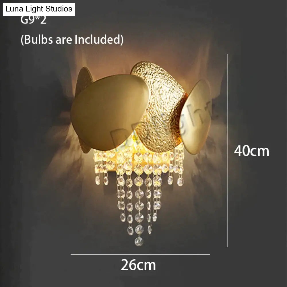 Lizzie - Crystal Luxury Tassels LED Ceiling Chandelier No Wall Lamp / Cold White