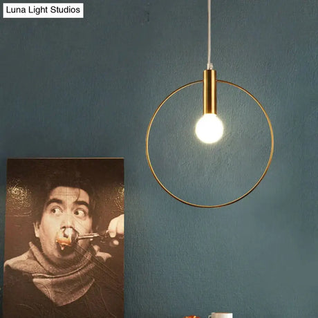 Luminaria Lustres E Pendentes Para Sala De Jantar Single Ring Pendant Lights Hanglamp Modern