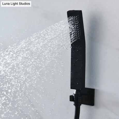 Luxury 16/20 Inch 400/500mm Rainfall Mist Spray LED Shower Head Set Constant Temperature Valve Mixer With Side Massage