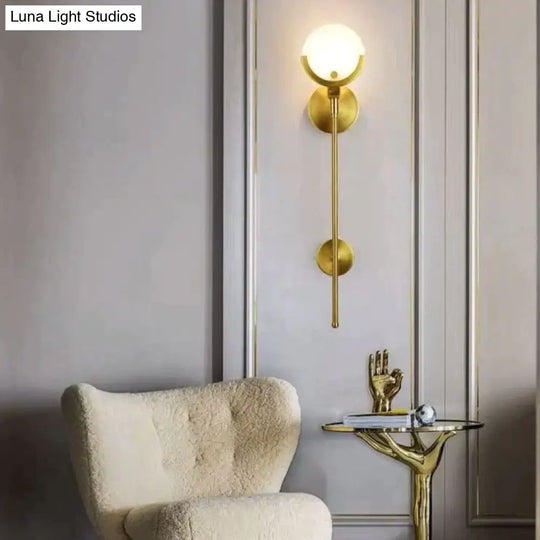 Luxury Bedside Aisle Bedroom All-Copper Wall Lamp Copper Lamps