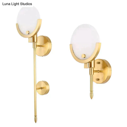 Luxury Bedside Aisle Bedroom All-Copper Wall Lamp Small 13*14*32Cm Copper Lamps