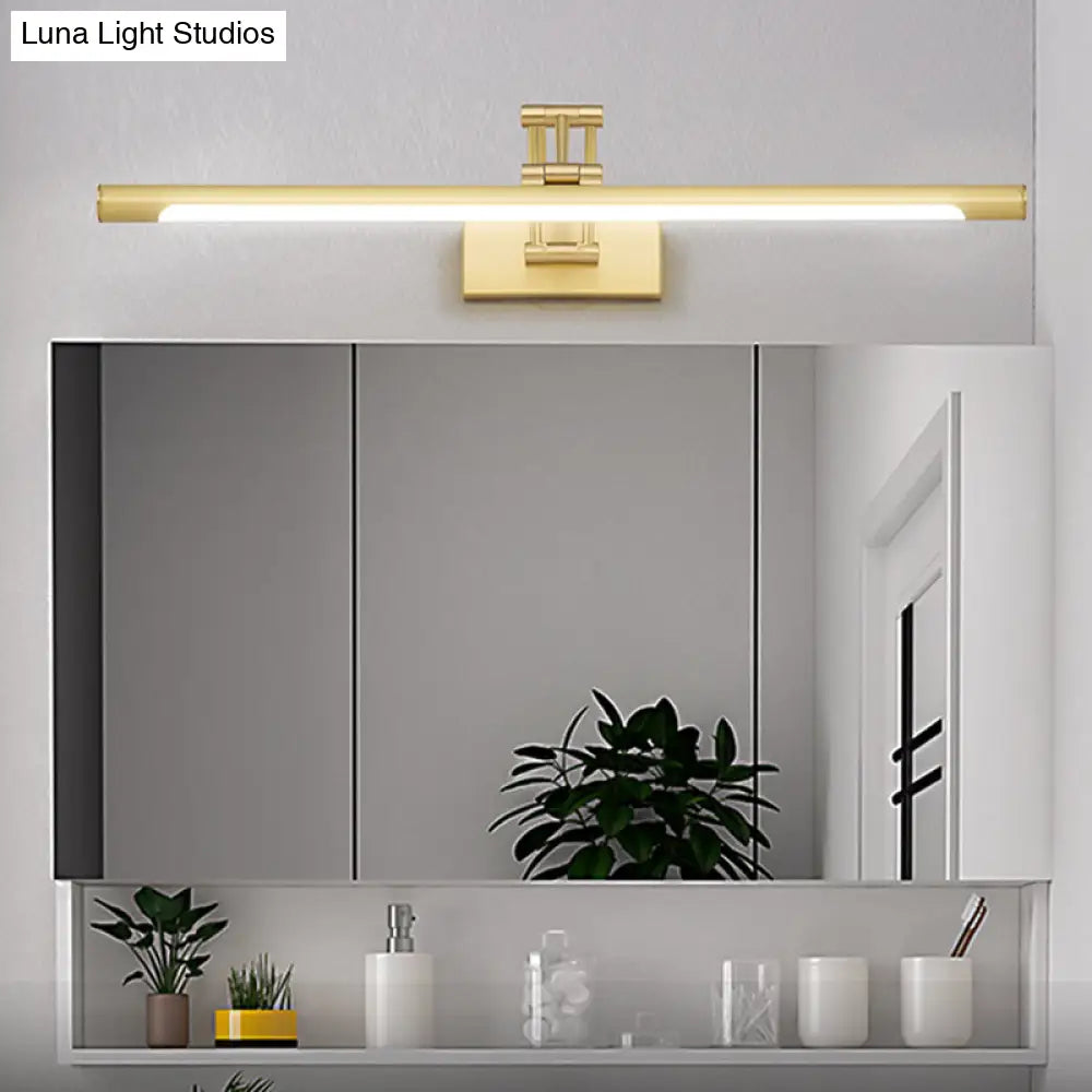 Luxury Copper Vanity Wall Light Fixture - Modern Style Single Arm