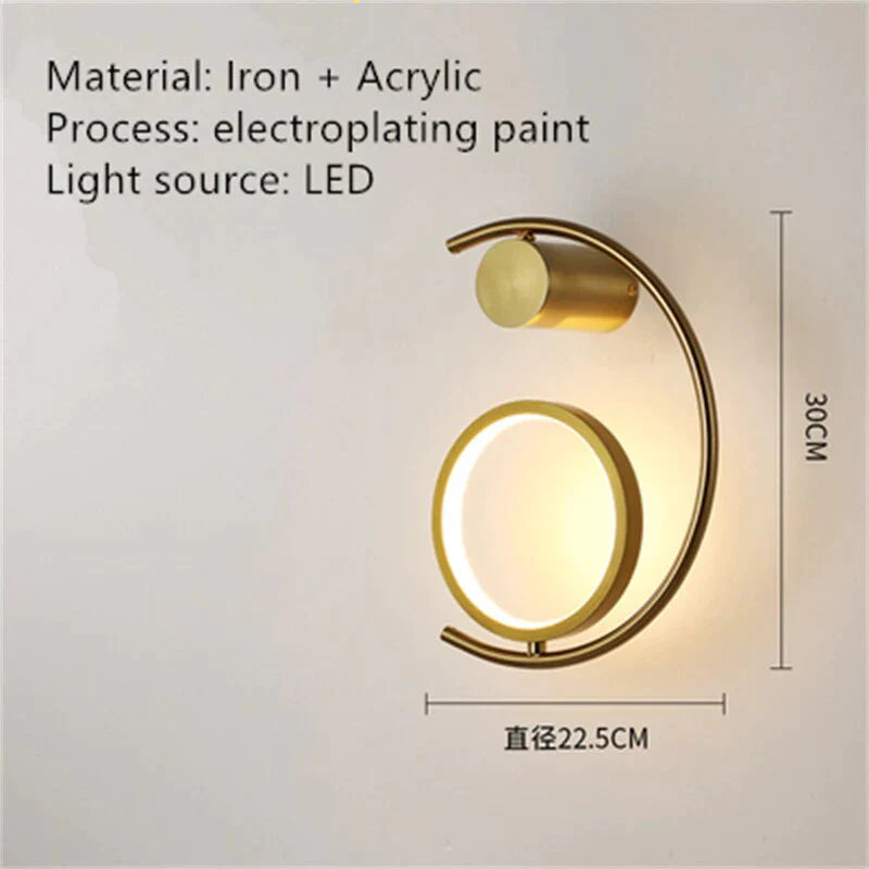Applique de chevet LED créative de luxe
