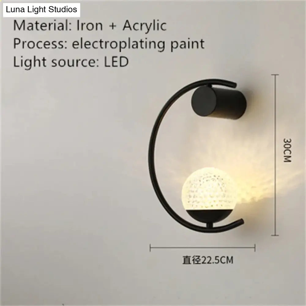 Luxury Creative Led Bedside Wall Lamp G / Warm White (2700-3500K) Wall Light