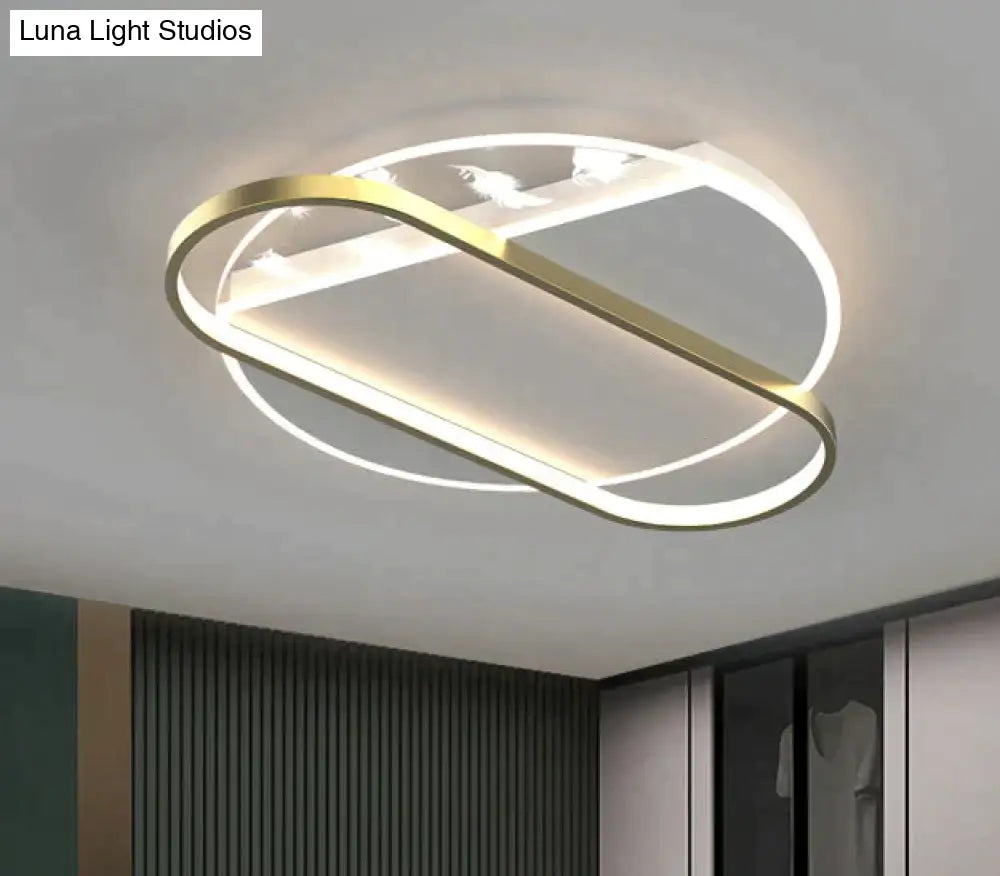 Luxury Feather Ceiling Lamp Living Room Bedroom Dining Room Lamp Creative Lamps Ceiling