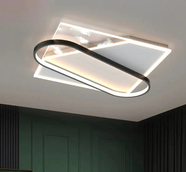 Plafonnier en plumes de luxe Salon Chambre Salle à manger Lampe Lampes créatives