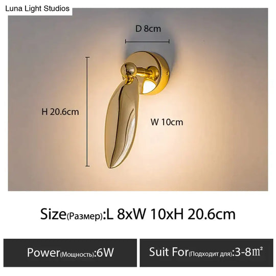 Luxury Minimalist Creative Seagull Wall Lamp For Bedroom Living Room Background Light 1 / Warm