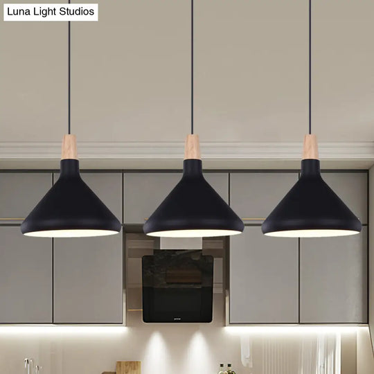 Macaron Aluminum Pendant Light - Flask Shape | Single Kitchen Dinette Drop Lamp In Gold/Blue/Pink &