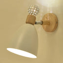 Macaron Bell Wall Mount Light Metal 2-Light Bedside Sconce With Star Cutouts - Creative Design White