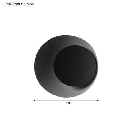 Macaron Loft Round Wall Light - Candy Color Sconce For Office Hallway