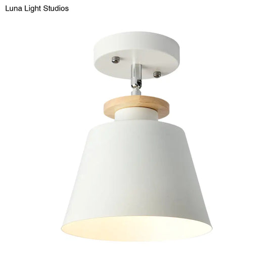 Macaron Metal Corridor Ceiling Flush Light - Adjustable Semi Mount Lighting