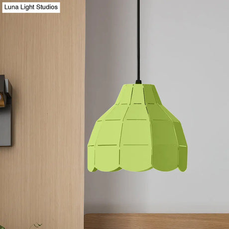 Macaron Scallop Dome Pendant Light - Pink/Yellow/Blue Perfect For Living Room