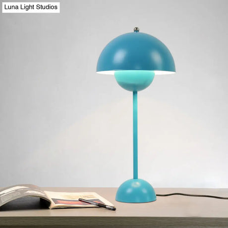 Macaroon Finish Table Lamp With Dome Shade Ideal For Study Room Or Reading Nook