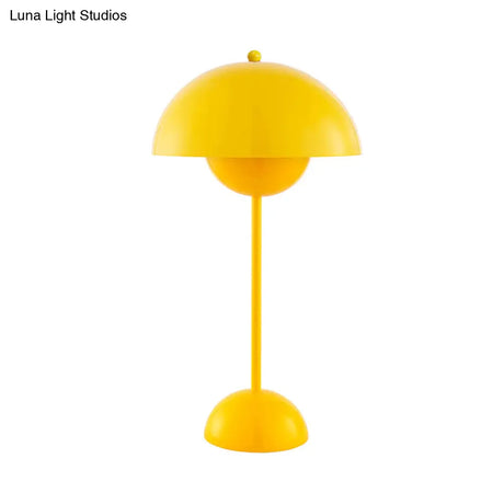 Macaroon Finish Table Lamp With Dome Shade Ideal For Study Room Or Reading Nook