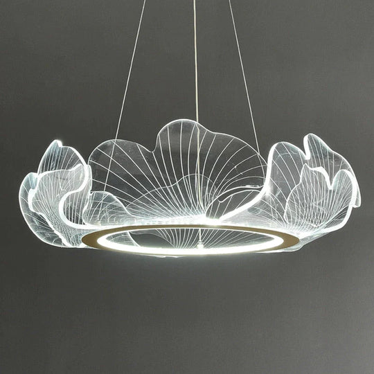 Mancos - Lustre Moderne Led Feuilles Acryliques