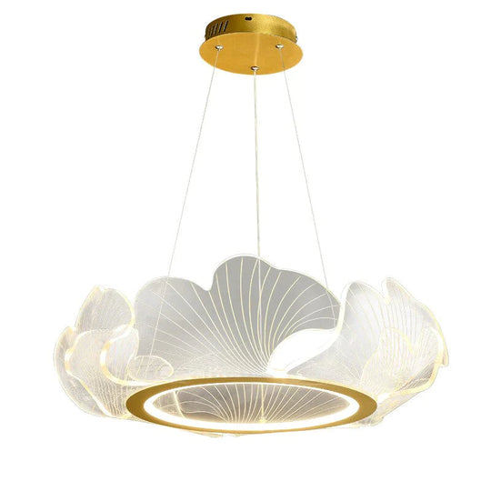 Mancos - Lustre Moderne Led Feuilles Acryliques