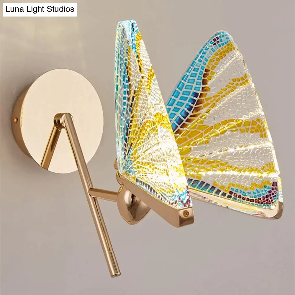 Merve - Nordic Creative Colorful Butterfly Led Wall Lamp