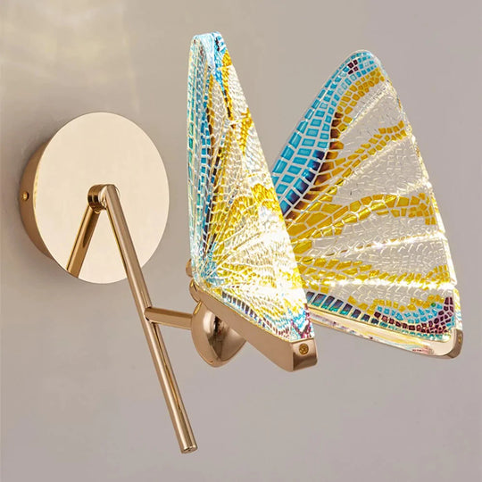 Merve - Applique Murale Led Papillon Coloré Créatif Nordique