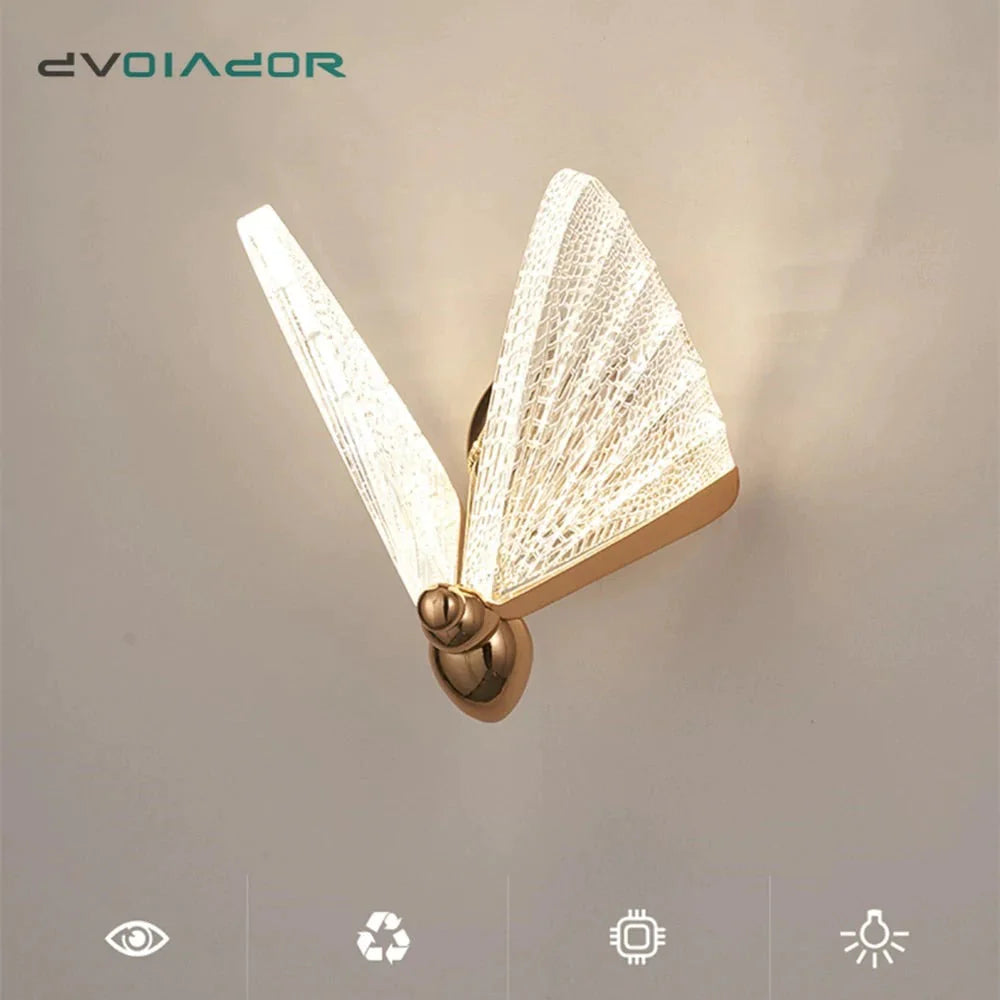 Merve - Applique Murale Led Papillon Coloré Créatif Nordique