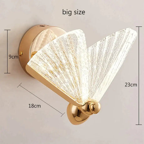 Merve - Nordic Creative Colorful Butterfly Led Wall Lamp Type 1 big / Warm White Wall Lamp