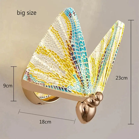 Merve - Nordic Creative Colorful Butterfly Led Wall Lamp Type 2 big / Warm White Wall Lamp