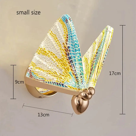 Merve - Nordic Creative Colorful Butterfly Led Wall Lamp Type 2 small / Warm White Wall Lamp