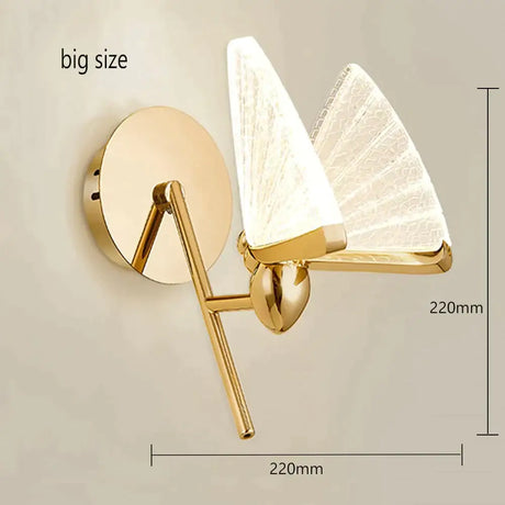 Merve - Nordic Creative Colorful Butterfly Led Wall Lamp Type 3 big / Warm White Wall Lamp