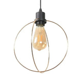 Metal Caged Pendant Lighting - Farmhouse Style 1 Light Black / F