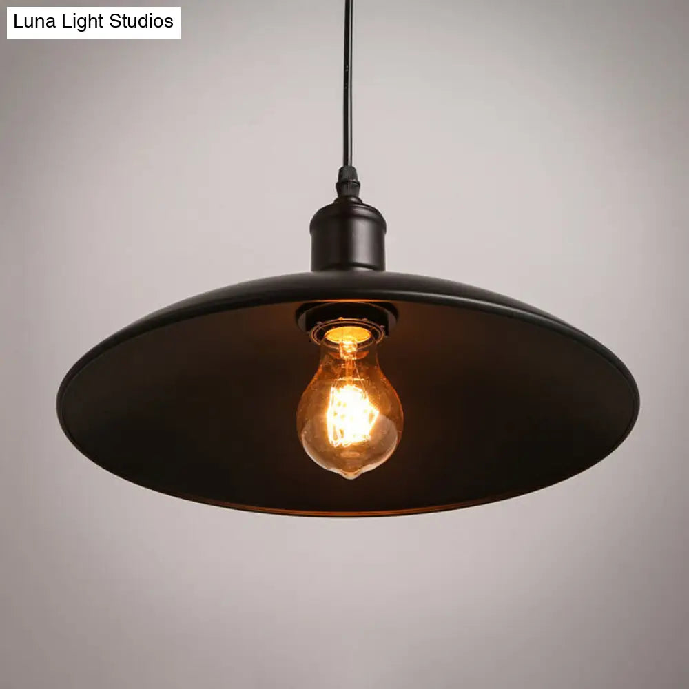 Metal Pendulum Hanging Lamp Kit - Farmhouse-Inspired 1-Light Dining Room Lighting