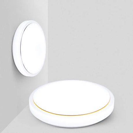 Metal Led Ceiling Light Fixture With Acrylic Shade For Hallway - Warm/White 7.5/9/12 Dia