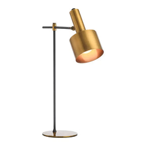 Metal Reading Book Light - Gold-Black Table Lamp Gold