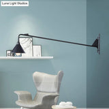 Metal Wall Mount Sconce Light With Flared/Scalloped/Cone Shade - Industrial Style 1-Light For Living