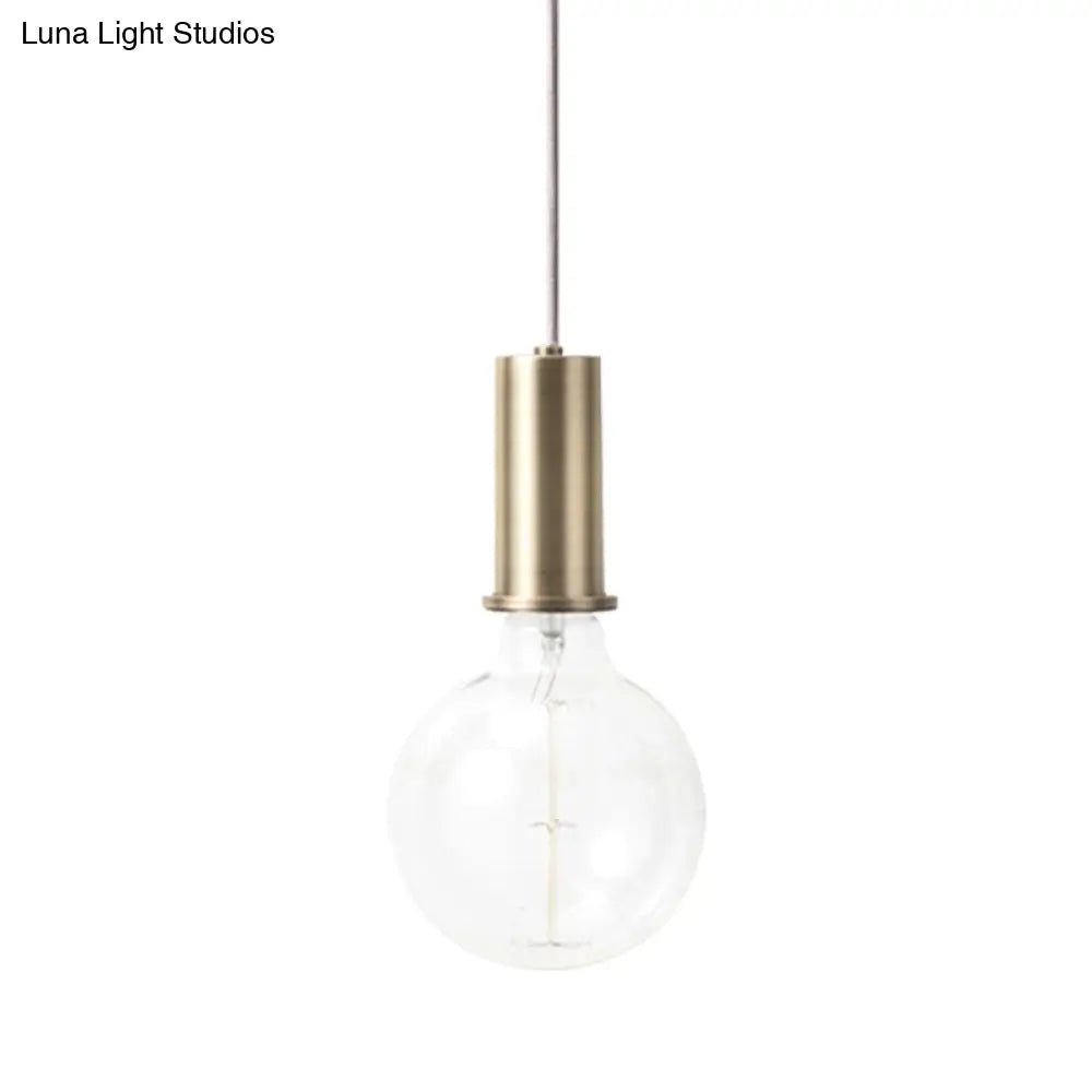 Mini Hanging Macaron Loft Metal Pendant Light - Single In Black/Blue/Pink/White Perfect For Cafes
