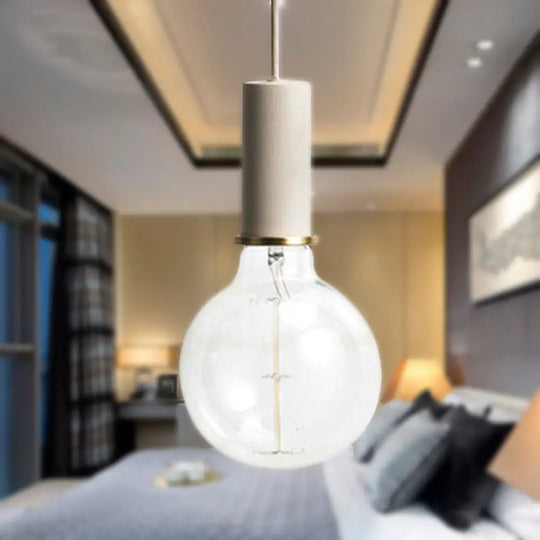 Mini Hanging Macaron Loft Metal Pendant Light - Single In Black/Blue/Pink/White Perfect For Cafes