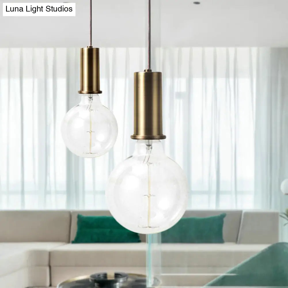 Mini Macaron Loft Metal Pendant Light - Single Hanging Lamp For Cafes Black/Blue/Pink/White