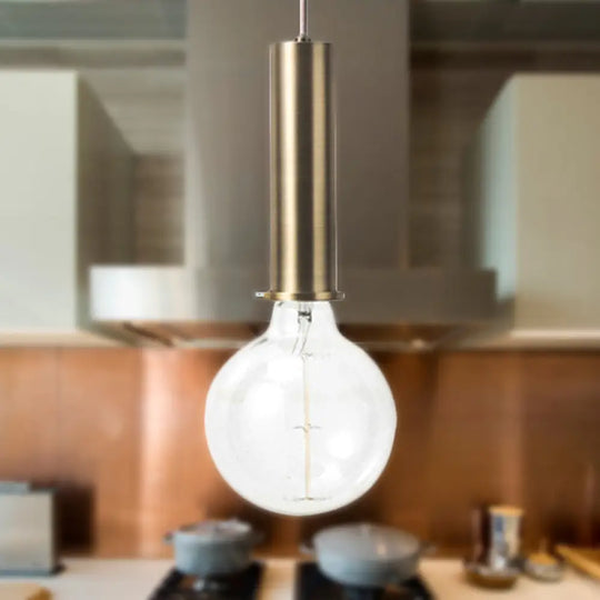 Mini Hanging Macaron Loft Metal Pendant Light - Single In Black/Blue/Pink/White Perfect For Cafes