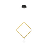 Minimal Aluminum Led Pendant Lamp With Milk Glass Shade - Warm/White Light