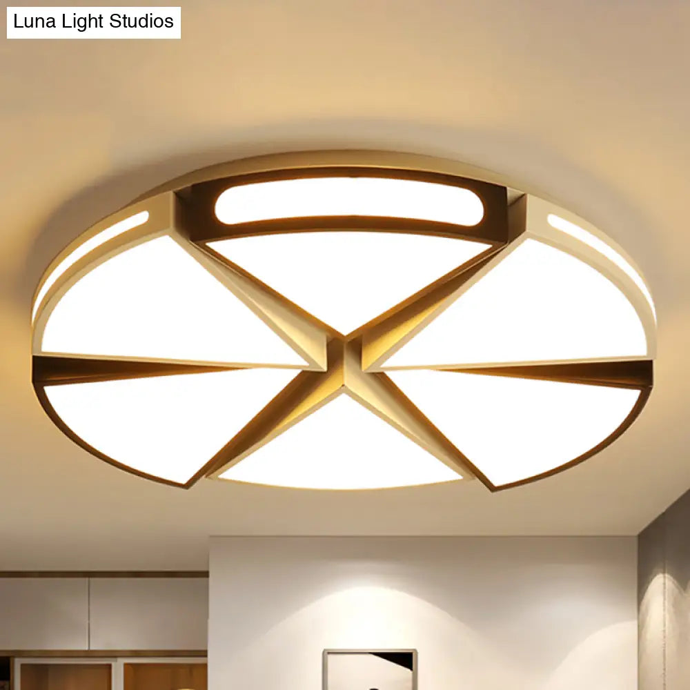 Minimalist Acrylic Triangle Flush Light With Warm/White Led