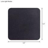 Minimalist Aluminum Flush Mount Wall Lamp With Led Sconce Light For Hallways - Black