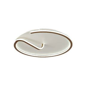 Minimalist Aluminum Led Flush Mount Lighting For Study Room Gold / Third Gear