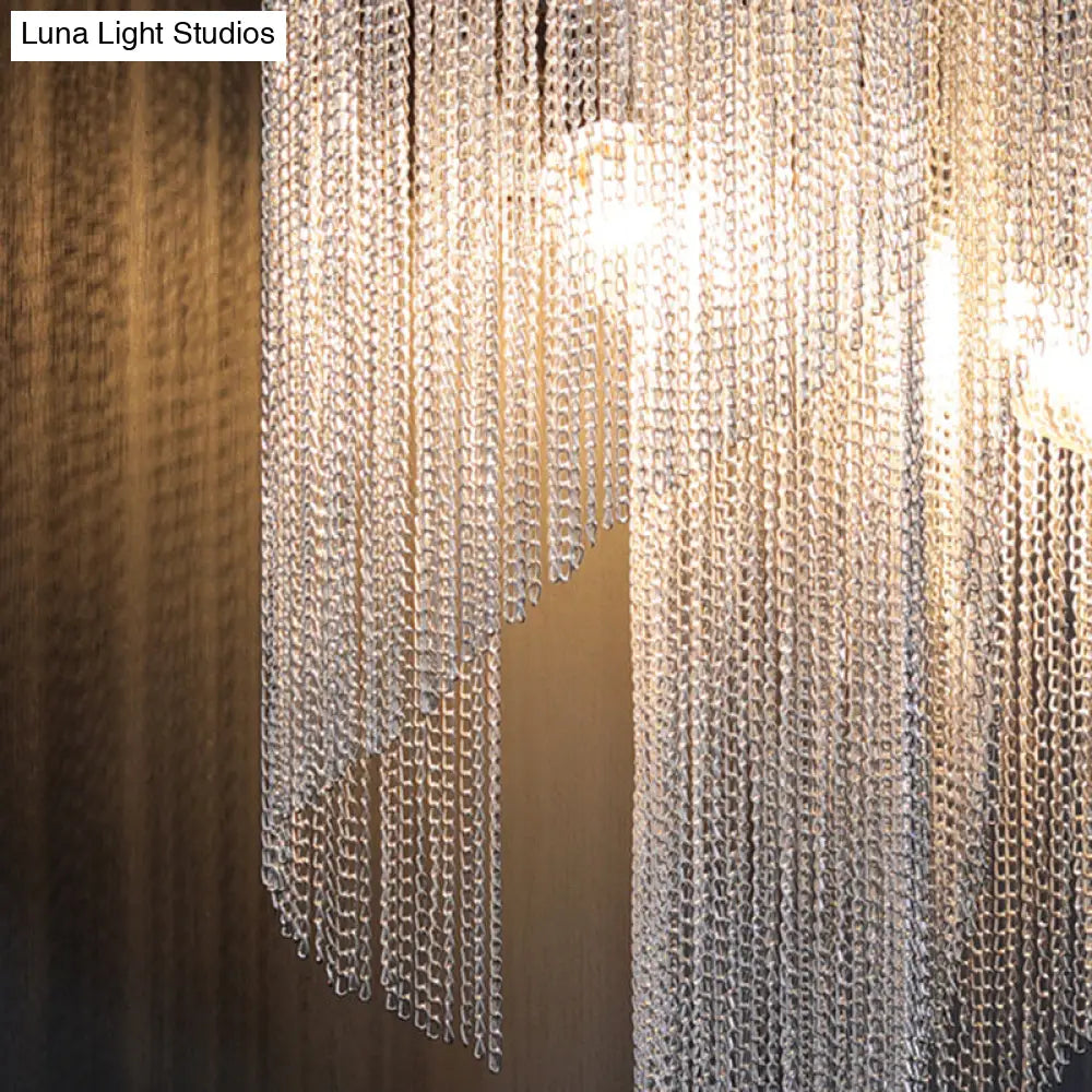 Minimalist Aluminum Wall Sconce Light With 2 Silver Bulbs - Perfect Bedside Lamp