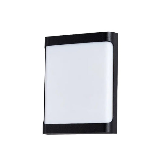Minimalist Black Geometrical Acrylic Wall Sconce Light With Led For Courtyard / Warm A