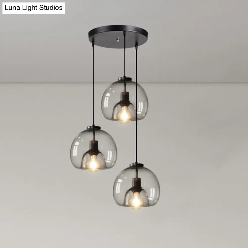 Minimalist Black Glass Pendant Light For Modern Dining Rooms