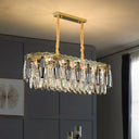 Minimalist Crystal Leaf Pendant Light - Elegant Chandelier For Bedroom 10 / Clear