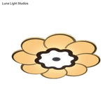 Minimalist Flush Mount Led Ceiling Lamp In White With Ultrathin Design & Acrylic Finish