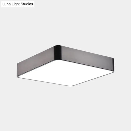 Minimalist Geometric Metal Led Ceiling Mount Light For Offices