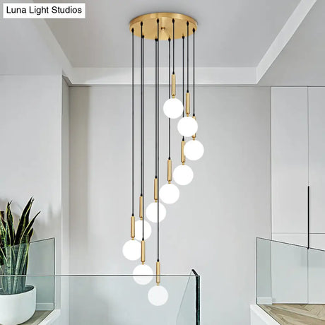 Minimalist Globe Pendant Light For Modern Living Rooms
