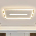 Minimalist Glow: Nordic Aluminum Rectangular Led Flush Ceiling Light For Contemporary Living Rooms