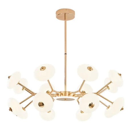 Minimalist Gold Bean Shaped Acrylic Led Chandelier For Bedroom Ceiling 16 /