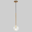Minimalist Gold Globe Glass Pendant Light Fixture / 6